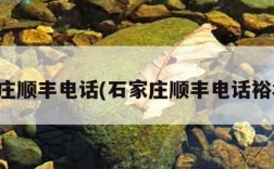 石家庄顺丰电话(石家庄顺丰电话裕华区)