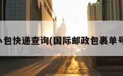 邮政小包快递查询(国际邮政包裹单号查询)