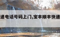 顺丰快递电话号码上门,宝丰顺丰快递电话号码上门